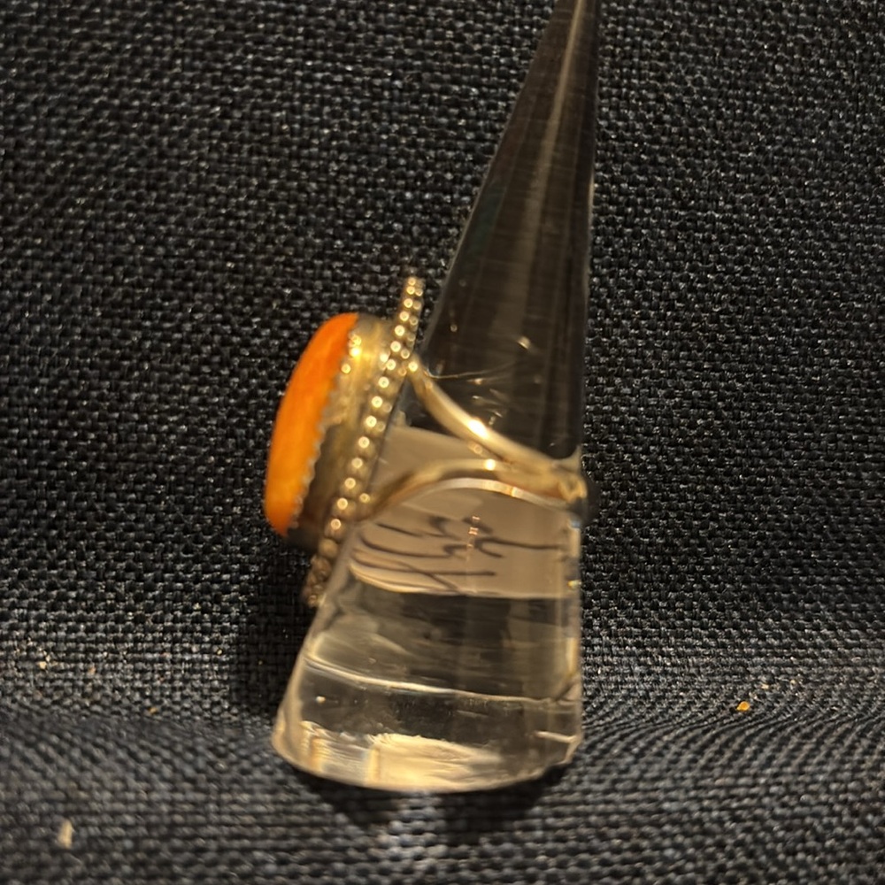 Spiny oyster sterling silver ring - Picture 3 of 8